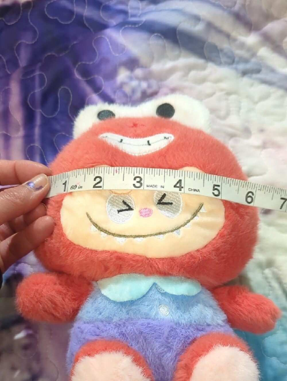 Red Plush Monster Toy - Cute Character Stuffed Doll - Picture 9 of 16